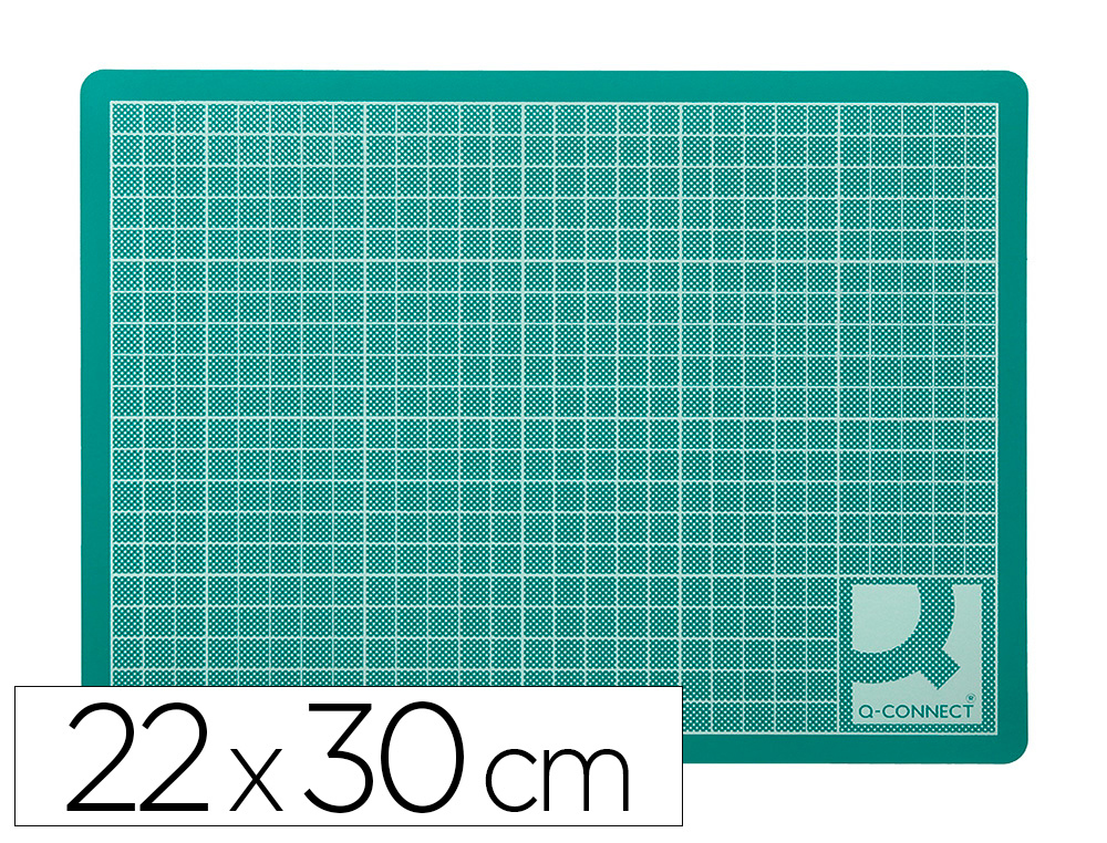 925149g-1.jpg Plaque coupe q-connect pvc épaisseur 3mm 220x300mm a4 coloris vert – Image 1