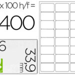 Étiquette adhésive q-connect 66x33.9mm coins arrondis imprimante jet encre laser copieur boîte 100 feuilles 2400 unités