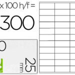 Étiquette adhésive q-connect 70x25mm coins droits imprimante jet d'encre laser copieur boîte 100 feuilles 3300 unités