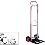 Diable pliant aluminium 1100x390x410mm pelle acier roues caoutchouc charge maximale 90kg poids 6.8kg
