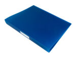 Classeur liderpapel 4 anneaux 25mm a4 260x315mm polypropylène dos 40mm porte-cartes visite coloris bleu translucide – Image 6