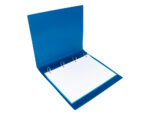 Classeur liderpapel 4 anneaux 25mm a4 260x315mm polypropylène dos 40mm porte-cartes visite coloris bleu translucide – Image 9