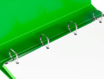 Classeur liderpapel 4 anneaux 25mm a4 260x315mm polypropylène dos 40mm porte-cartes visite coloris vert translucide – Image 2