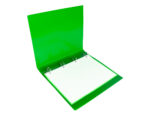 Classeur liderpapel 4 anneaux 25mm a4 260x315mm polypropylène dos 40mm porte-cartes visite coloris vert translucide – Image 6