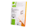 Étiquette adhésive q-connect 96.5x42.3mm coins droits imprimante jet encre laser copieur boîte 100 feuilles 1200 unités – Image 3