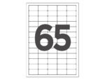 Étiquette adhésive q-connect 38.1x21.2mm coins arrondis imprimante jet d'encre laser copieur 100 feuilles 6500 unités – Image 3