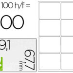 Étiquette adhésive q-connect 99.1x67.7mm coins arrondis imprimante jet encre laser copieur boîte 100 feuilles 800 unités