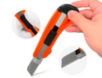 Cutter xd-38 q-connect large en plastique lame 18mm retractable interchangeable precoupee special emballage carton – Image 6