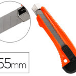 Cutter xd-38 q-connect large en plastique lame 18mm retractable interchangeable precoupee special emballage carton