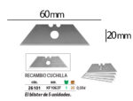 Lame rechange q-connect cutter universel 18mm blister 5 unités – Image 2