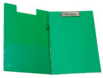 Porte-bloc q-connect plastique épaisseur 3mm a4 210x297mm porte-stylo pince coloris vert – Image 2