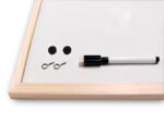 Tableau q-connect mélaminé cadre bois lisse lavable stabilité marqueurs spéciaux accessoires fixation mur 60x40cm – Image 5
