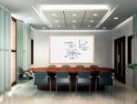 Tableau q-connect mélaminé cadre bois lisse lavable stabilité marqueurs spéciaux accessoires fixation mur 120x90cm – Image 5