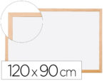 Tableau q-connect mélaminé cadre bois lisse lavable stabilité marqueurs spéciaux accessoires fixation mur 120x90cm