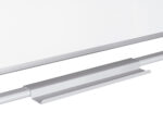 Tableau blanc q-connect à roulettes mélaminé double face pivotant cadre aluminium surface laquée ample auget 120x90cm – Image 4