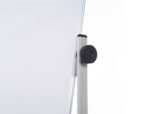 Tableau blanc q-connect à roulettes mélaminé double face pivotant cadre aluminium surface laquée ample auget 120x90cm – Image 5