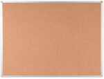 Tableau liège q-connect mural cadre aluminium résistance humidité accessoires fixation mur 1mm épaisseur 120x90cm – Image 3
