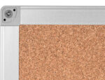 Tableau liège q-connect mural cadre aluminium résistance humidité accessoires fixation mur 1mm épaisseur 120x90cm – Image 6