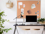 Tableau liège q-connect mural cadre aluminium résistance humidité accessoires fixation mur 1mm épaisseur 120x90cm – Image 8