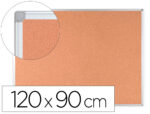 Tableau liège q-connect mural cadre aluminium résistance humidité accessoires fixation mur 1mm épaisseur 120x90cm