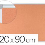 Tableau liège q-connect mural cadre aluminium résistance humidité accessoires fixation mur 1mm épaisseur 120x90cm