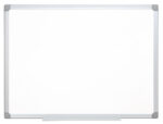 Tableau q-connect laqué magnétique cadre aluminium idéal collèges bureaux inclus accessoires fixation mur 90x60cm – Image 2