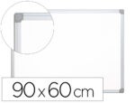 Tableau q-connect laqué magnétique cadre aluminium idéal collèges bureaux inclus accessoires fixation mur 90x60cm
