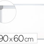 Tableau q-connect laqué magnétique cadre aluminium idéal collèges bureaux inclus accessoires fixation mur 90x60cm