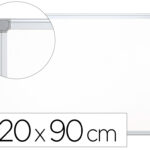 Tableau q-connect laqué magnétique cadre aluminium idéal collèges bureaux inclus accessoires fixation mur 120x90cm