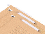 Dossier suspendu liderpapel papier cartonné kraft 230g a4 tiroir viseur supérieur 90mm fond v baguette métallique – Image 4