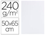 Papier cartonné liderpapel dessin travaux manuels 240g/m2 50x65cm unicolore blanc