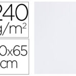 Papier cartonné liderpapel dessin travaux manuels 240g/m2 50x65cm unicolore blanc