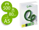 Papier écriture liderpapel a5 148x210mm blancheur extra opacité 80g/m2 paquet 500 feuilles