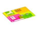 Bloc-notes q-connect couleurs néon 38x51mm 80f repositionnables coloris assortis 4 blocs – Image 2