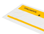 Pochette porte-documents q-connect 225x122mm auto-adhesive transparente texte francais allemand boite 100 unites – Image 3