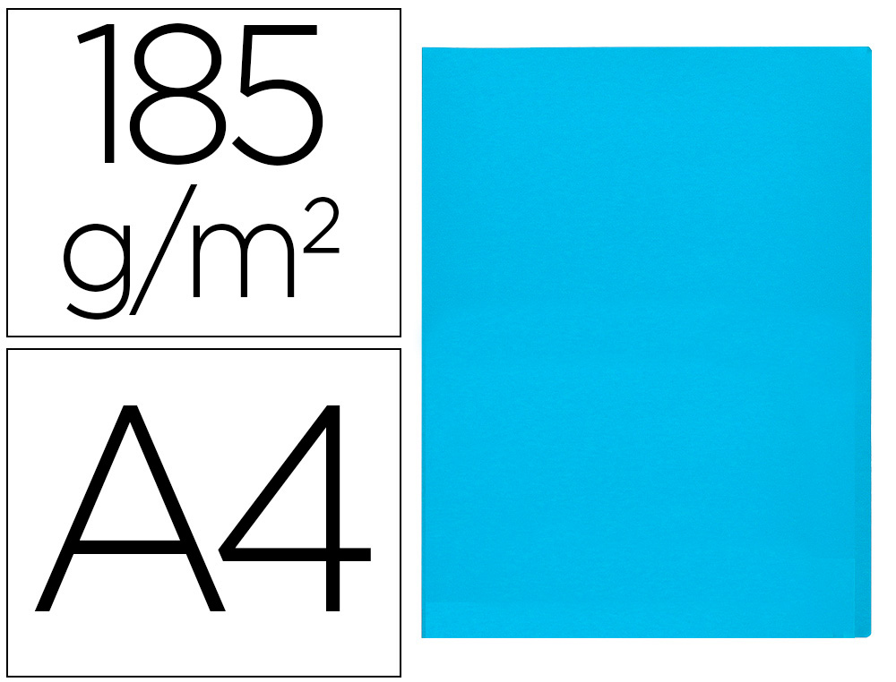 929024g-1.jpg Chemise liderpapel papier cartonne 180g 310x230mm document a4 210x297mm coloris coloris bleu ciel – Image 1
