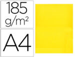 Chemise liderpapel papier cartonne 180g 310x230mm       document a4 210x297mm coloris pastel jaune intense
