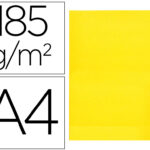 Chemise liderpapel papier cartonne 180g 310x230mm       document a4 210x297mm coloris pastel jaune intense