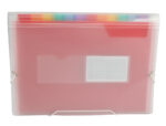 Trieur liderpapel série spectrafile pp 700 microns a4 210x297mm 13 compartiments couleur coloris frosty transparent – Image 2
