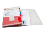 Trieur liderpapel série spectrafile pp 700 microns a4 210x297mm 13 compartiments couleur coloris frosty transparent – Image 4