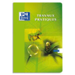 Cahier piqué oxford travaux pratiques couverture pelliculée lavable vélin velouté a5+ 17x22cm 96 pages séyès/uni 90g