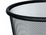 Corbeille à papier q-connect maille métallique forme circulaire 8.3l 235x260x190mm coloris noir – Image 3