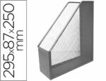Porte-revues q-connect métal mesh maille métallique 250x79x289mm coloris argent