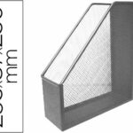 Porte-revues q-connect métal mesh maille métallique 250x79x289mm coloris argent