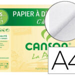 Papier dessin canson c à grain crayon encre gouache feutre 125g a4 pochette 12f