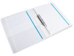 Classeur kangourou liderpapel 2 anneaux 16mm 283x320mm document a4 plastique dos 28mm coloris blanc – Image 11
