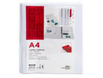 Classeur kangourou liderpapel 4 anneaux 16mm 283x320mm document a4 plastique dos 28mm coloris blanc – Image 2