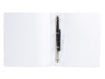 Classeur kangourou liderpapel 4 anneaux 16mm 283x320mm document a4 plastique dos 28mm coloris blanc – Image 5