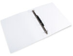Classeur kangourou liderpapel 4 anneaux 16mm 283x320mm document a4 plastique dos 28mm coloris blanc – Image 6