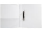 Classeur kangourou liderpapel 2 anneaux 25mm 283x320mm document a4 plastique dos 40mm coloris blanc – Image 5